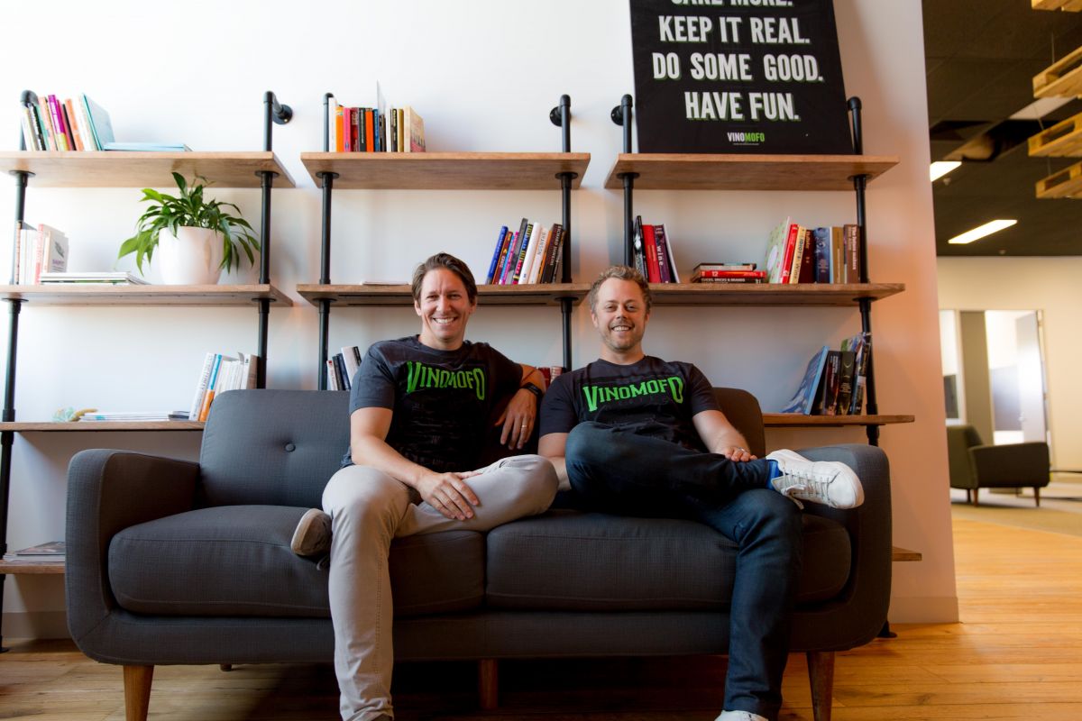 Vinomofo co-founders André Eikmeier and Justin Dry (Image: supplied)