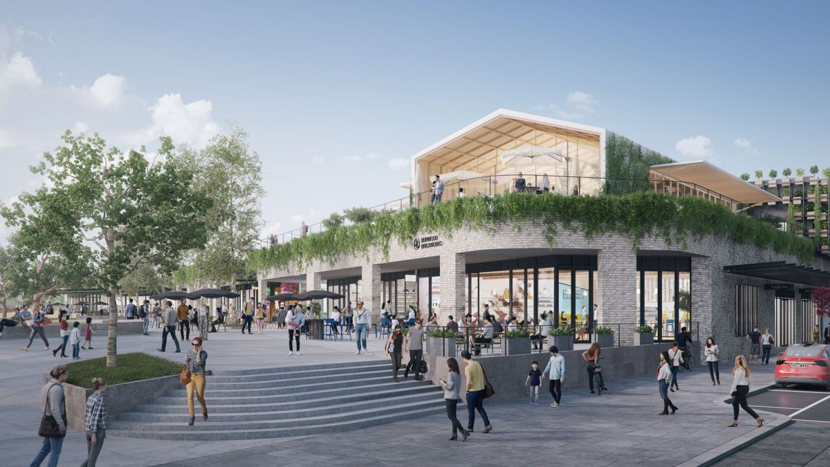 Artist’s impression of the sustainable shopping centre