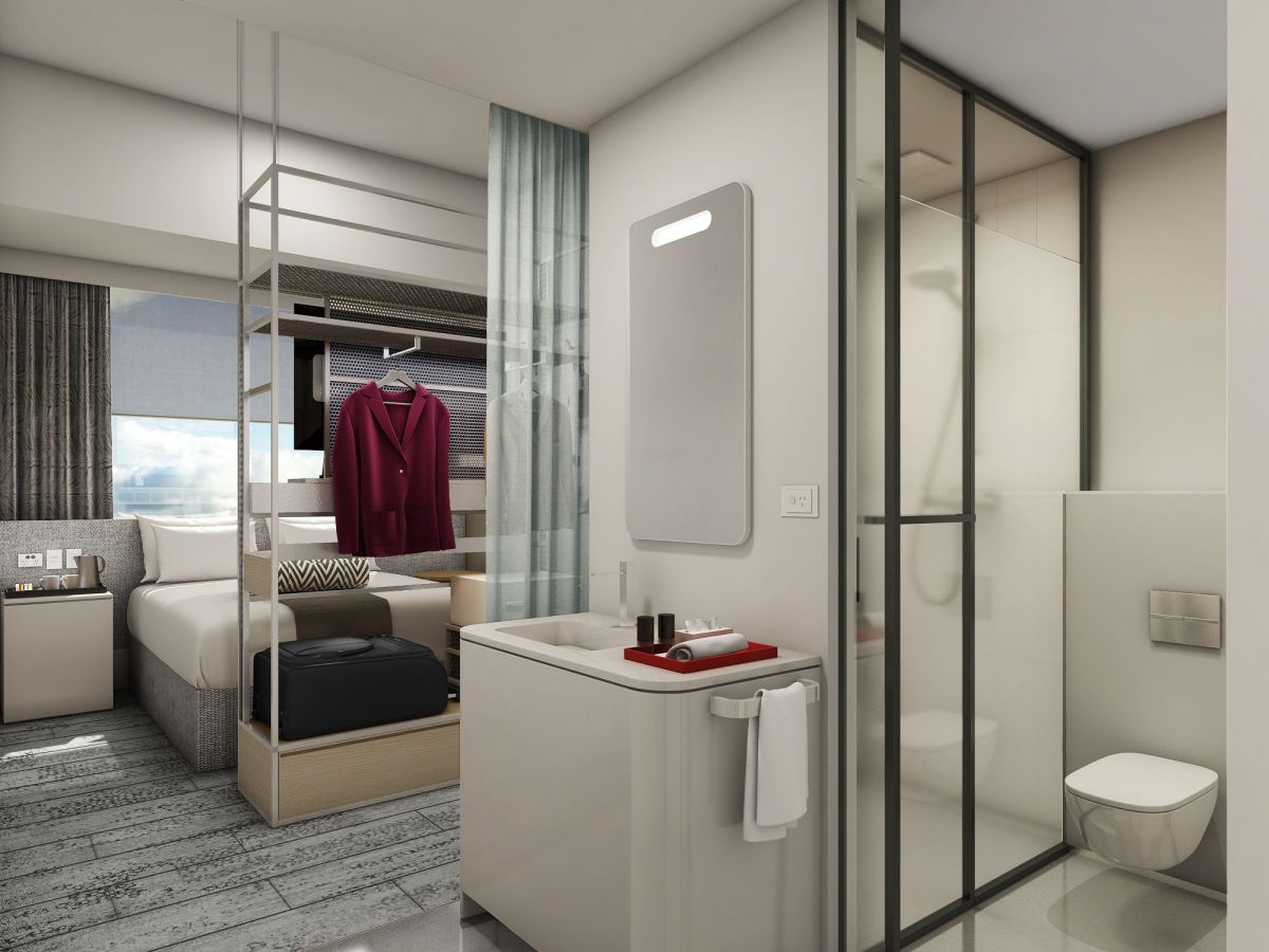 An artist’s impression of one of Kafnu Alexandria’s hotel rooms. Image: Kafnu