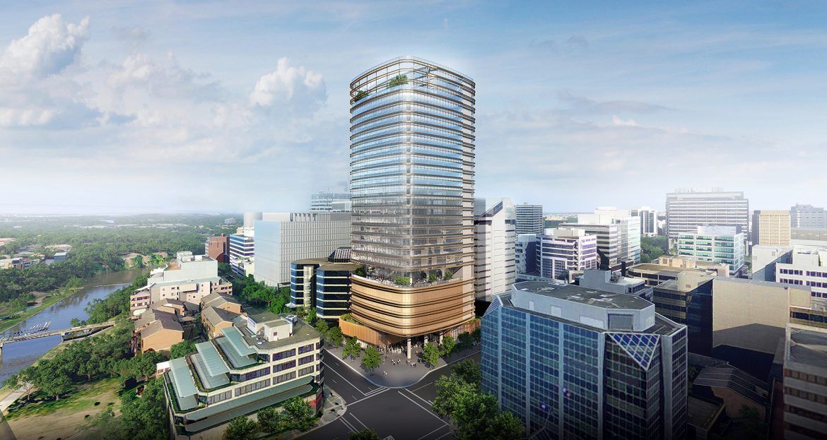 The 28-storey 32 Smith development has been pre-committed by anchor tenant QBE. Image: GPT