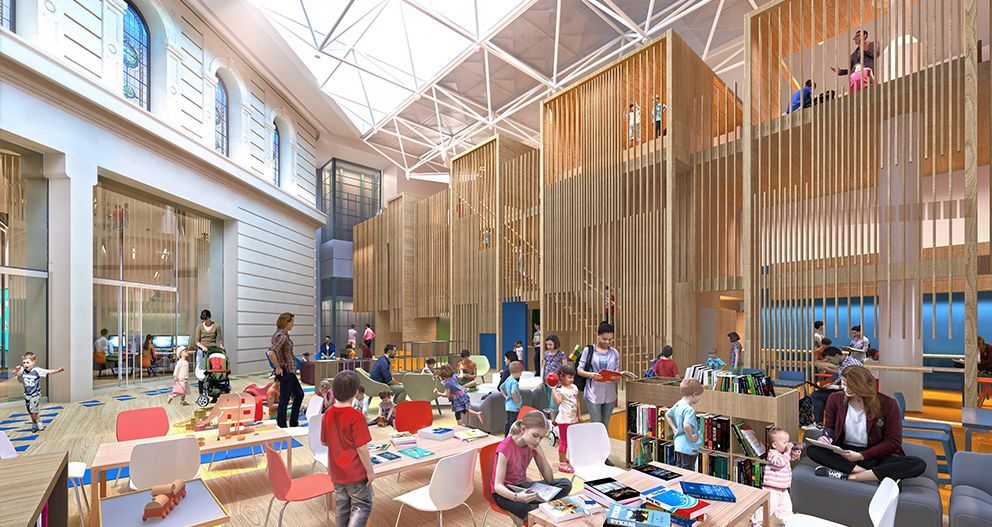 The Children’s Quarter evolved from a consultation and co-design process where children expressed their wishes to climb, hide and discover spaces through their drawings of treehouses, castles and spaceships. (Images: Architectus)