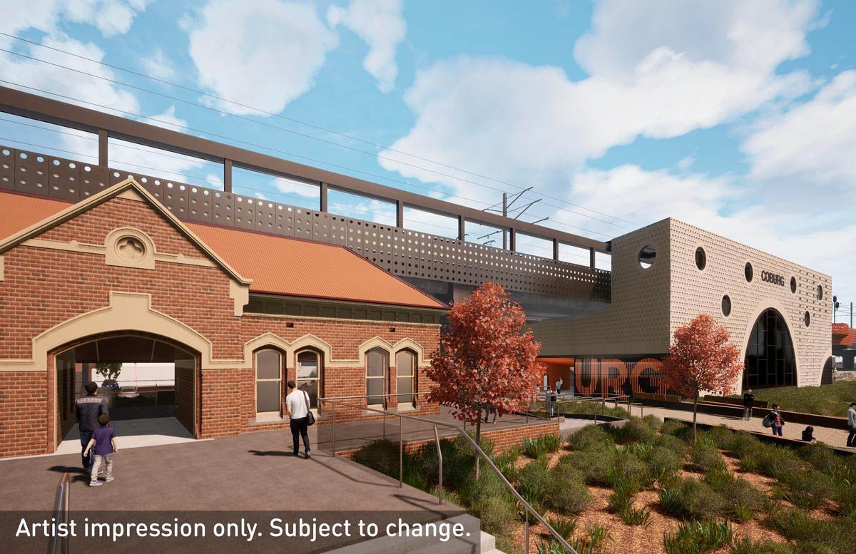 The existing stations will be retained and integrated with the new stations. (Image: State Government of Victoria)