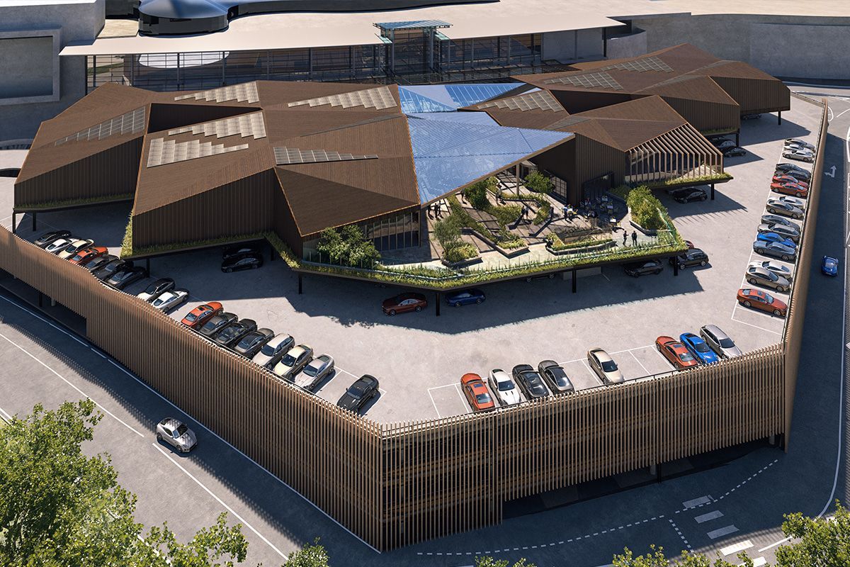 Aerial view of the proposed leisure and dining precinct expansion on the western terrace. (Image: Chadstone)